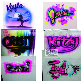 airbrushed designs for girls on t-shirts